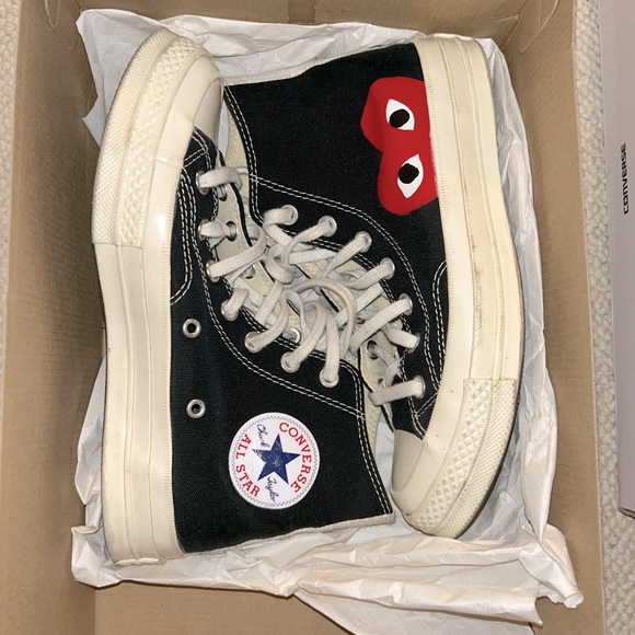 Converse x Comme des Garçons PLAY Unisex Hightop - Picture 1 of 7